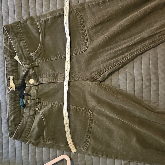 Flare Courdory Green Pants Size 30 Roxy - Picture 7 of 7